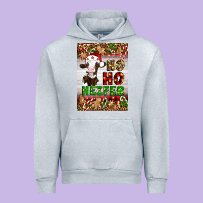 Christmas Ho Ho Ho Heifer Urban Hoodie Designed By Artiststas