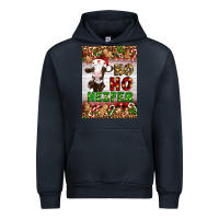 Navy Christmas Ho Ho Ho Heifer Urban Hoodie - Artiststas