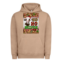 Pigment Burro Christmas Ho Ho Ho Heifer Urban Hoodie - Artiststas