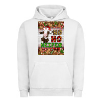 Pigment Lunar Rock Christmas Ho Ho Ho Heifer Urban Hoodie - Artiststas