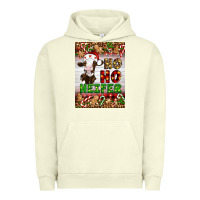 Pigment Pistachio Christmas Ho Ho Ho Heifer Urban Hoodie - Artiststas