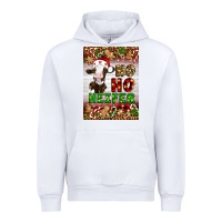 White Christmas Ho Ho Ho Heifer Urban Hoodie - Artiststas