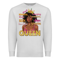 Dove Grey queen afro woman Premium Sweatshirt - texasbilliewilder