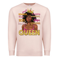 Pale Pink queen afro woman Premium Sweatshirt - texasbilliewilder