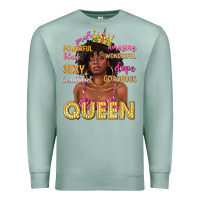Seafoam queen afro woman Premium Sweatshirt - texasbilliewilder