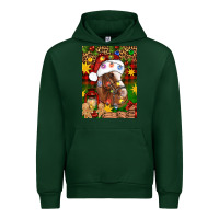 Forest Green Christmas horse Urban Hoodie - Artiststas