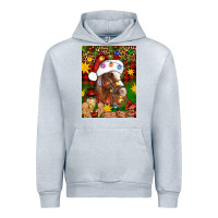 Heather Grey Christmas horse Urban Hoodie - Artiststas