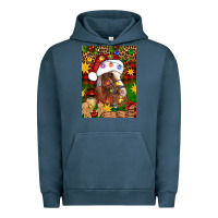 Pigment Midnight Navy Christmas horse Urban Hoodie - Artiststas