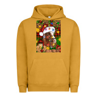 Pigment Peanut Butter Christmas horse Urban Hoodie - Artiststas
