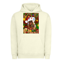 Pigment Pistachio Christmas horse Urban Hoodie - Artiststas
