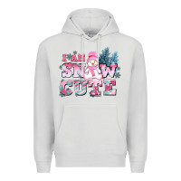 Dove Grey i am snow cute Premium Hoodie - AdoDesignShop