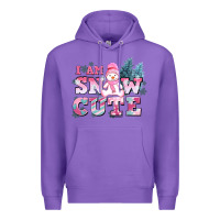 Purple i am snow cute Premium Hoodie - AdoDesignShop