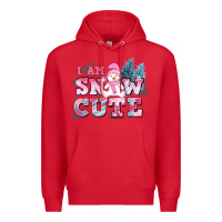 Red i am snow cute Premium Hoodie - AdoDesignShop