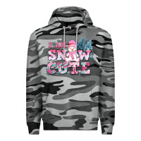 Slate Camo i am snow cute Premium Hoodie - AdoDesignShop