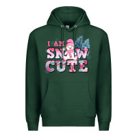 Sports Green i am snow cute Premium Hoodie - AdoDesignShop