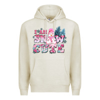 Oatmeal Heather i am snow cute Premium Hoodie - AdoDesignShop