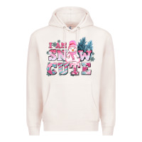 Pale Pink i am snow cute Premium Hoodie - AdoDesignShop