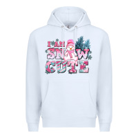 White i am snow cute Premium Hoodie - AdoDesignShop