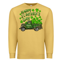 Antique Gold Happy st. patrick's day shamrock farm truck Premium Sweatshirt - RanaPortraitStore
