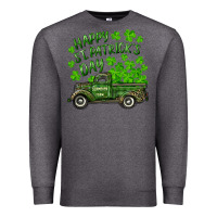 Charcoal Heather Happy st. patrick's day shamrock farm truck Premium Sweatshirt - RanaPortraitStore