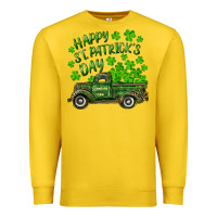 Lemon Happy st. patrick's day shamrock farm truck Premium Sweatshirt - RanaPortraitStore