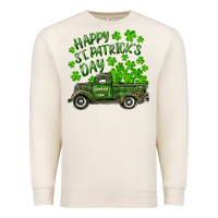 Sandshell Happy st. patrick's day shamrock farm truck Premium Sweatshirt - RanaPortraitStore