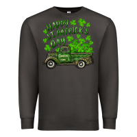 Smoke Happy st. patrick's day shamrock farm truck Premium Sweatshirt - RanaPortraitStore