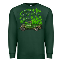 Sports Green Happy st. patrick's day shamrock farm truck Premium Sweatshirt - RanaPortraitStore