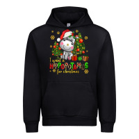 Black i want a hippopotamus for christmas Urban Hoodie - AdoDesignShop