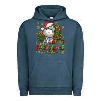 Pigment Midnight Navy i want a hippopotamus for christmas Urban Hoodie - AdoDesignShop