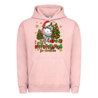 Pigment Salmon i want a hippopotamus for christmas Urban Hoodie - AdoDesignShop