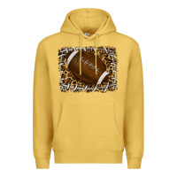 Antique Gold leopard american football backround Premium Hoodie - RanaPortraitStore