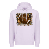 Lilac leopard american football backround Premium Hoodie - RanaPortraitStore