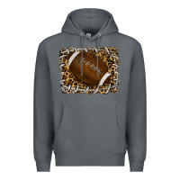 Rock leopard american football backround Premium Hoodie - RanaPortraitStore