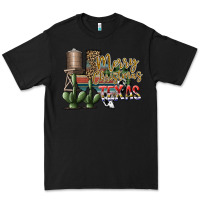 Black merry christmas texas Premium Tee - SublimationCraftShop