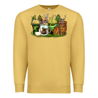 Antique Gold hunter coffee cups Premium Sweatshirt - Zillion Design Studio