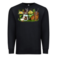 Black hunter coffee cups Premium Sweatshirt - Zillion Design Studio
