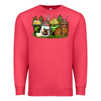 Cardinal hunter coffee cups Premium Sweatshirt - Zillion Design Studio