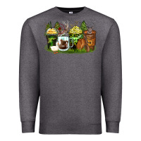 Charcoal Heather hunter coffee cups Premium Sweatshirt - Zillion Design Studio