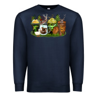 Navy hunter coffee cups Premium Sweatshirt - Zillion Design Studio