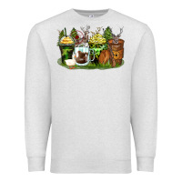 Oatmeal Heather hunter coffee cups Premium Sweatshirt - Zillion Design Studio