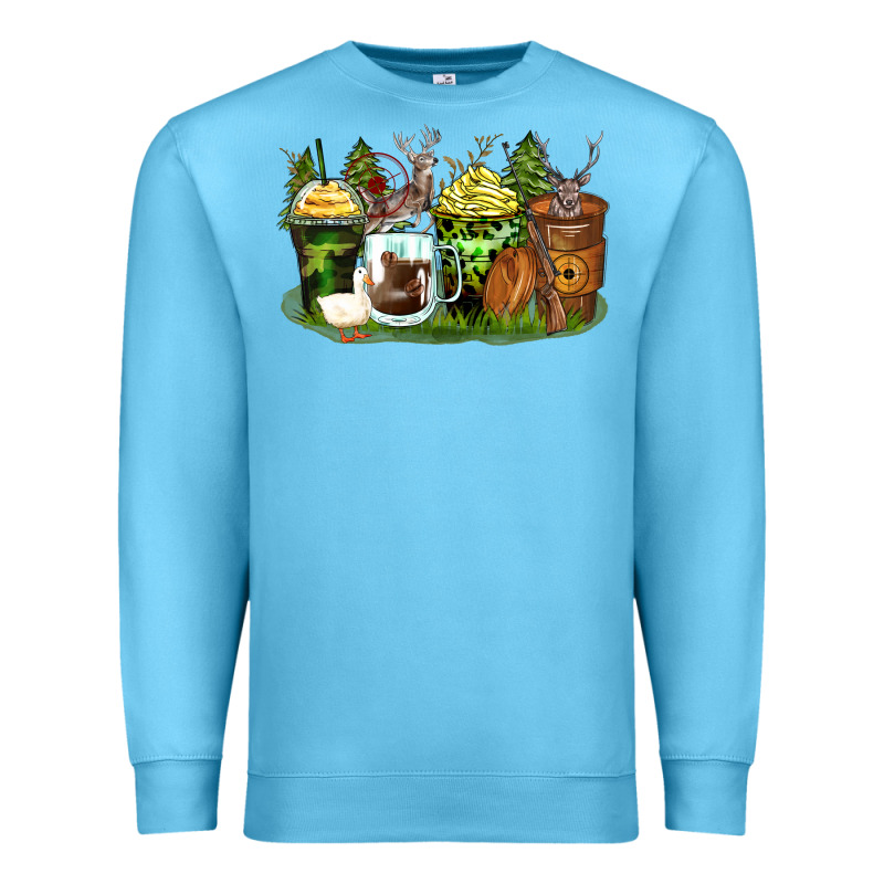 Hunter Coffee Cups Premium Sweatshirt by Zillion Design Studio | Teevron