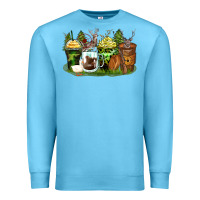 Ocean Blue hunter coffee cups Premium Sweatshirt - Zillion Design Studio