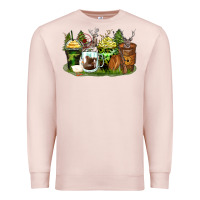 Pale Pink hunter coffee cups Premium Sweatshirt - Zillion Design Studio
