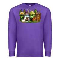Purple hunter coffee cups Premium Sweatshirt - Zillion Design Studio