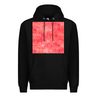 Black valentines day xoxo seamless pattern Premium Hoodie - BundleAndBundleShop