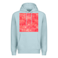 Blue Mist valentines day xoxo seamless pattern Premium Hoodie - BundleAndBundleShop
