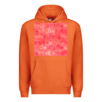 Carrot valentines day xoxo seamless pattern Premium Hoodie - BundleAndBundleShop