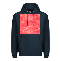 Navy valentines day xoxo seamless pattern Premium Hoodie - BundleAndBundleShop