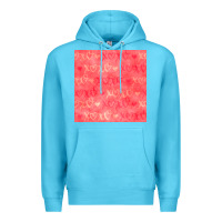 Ocean Blue valentines day xoxo seamless pattern Premium Hoodie - BundleAndBundleShop